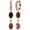 3,55 Carat Diamond Colored Earrings