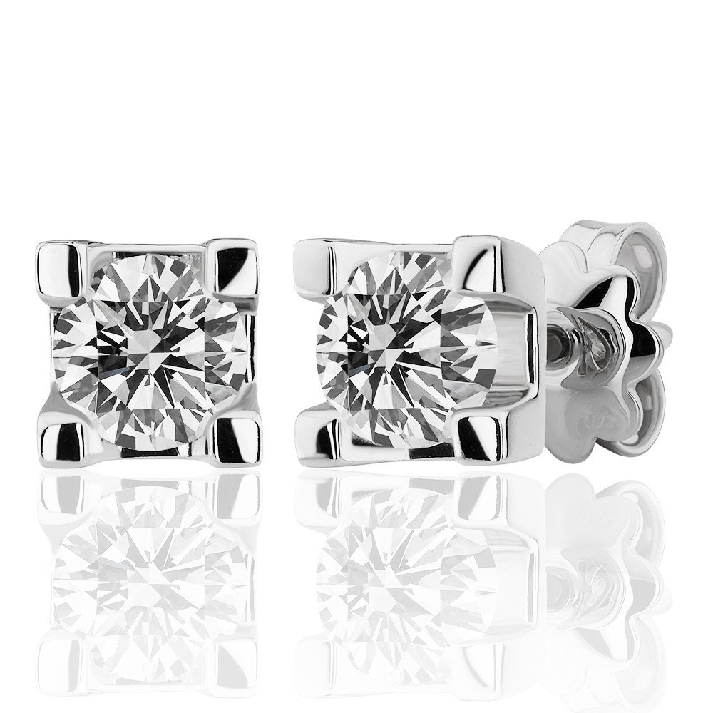 KPT0014-0003 0,80 Carat Diamond Solitaire Earrings - Image 1