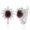 2,45 Carat Diamond Ruby Earrings