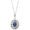 2,04 Carat Diamond Sapphire Necklace