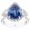 6,45 Carat Diamond Sapphire Ring