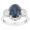 4,97 Carat Diamond Sapphire Ring