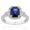 3,06 Carat Diamond Sapphire Ring