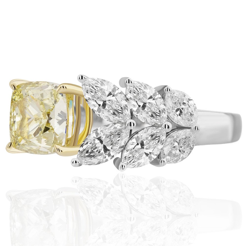 YPV0137-0001_3 4,09 Carat Diamond Fancy Ring - Image 3