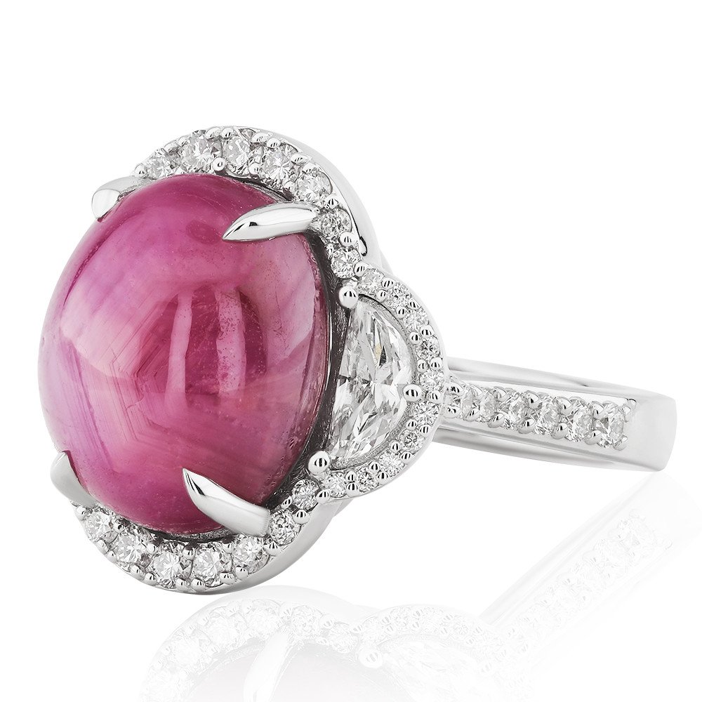 YPY0018-0001_3 15,21 Carat Diamond Ruby Ring - Image 3