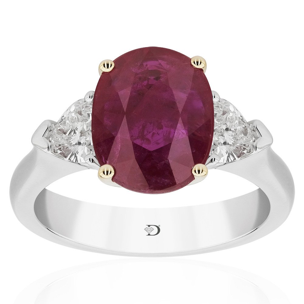YPY0019-0001 3,82 Carat Diamond Ruby Ring - Image 1