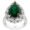 7,49 Carat Diamond Emerald Ring