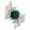 7,49 Carat Diamond Emerald Ring