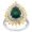 4,40 Carat Diamond Emerald Ring