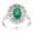 1,77 Carat Diamond Emerald Ring