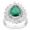 3,89 Carat Diamond Emerald Ring