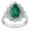 3,56 Carat Diamond Emerald Ring