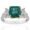 3,98 Carat Diamond Emerald Ring